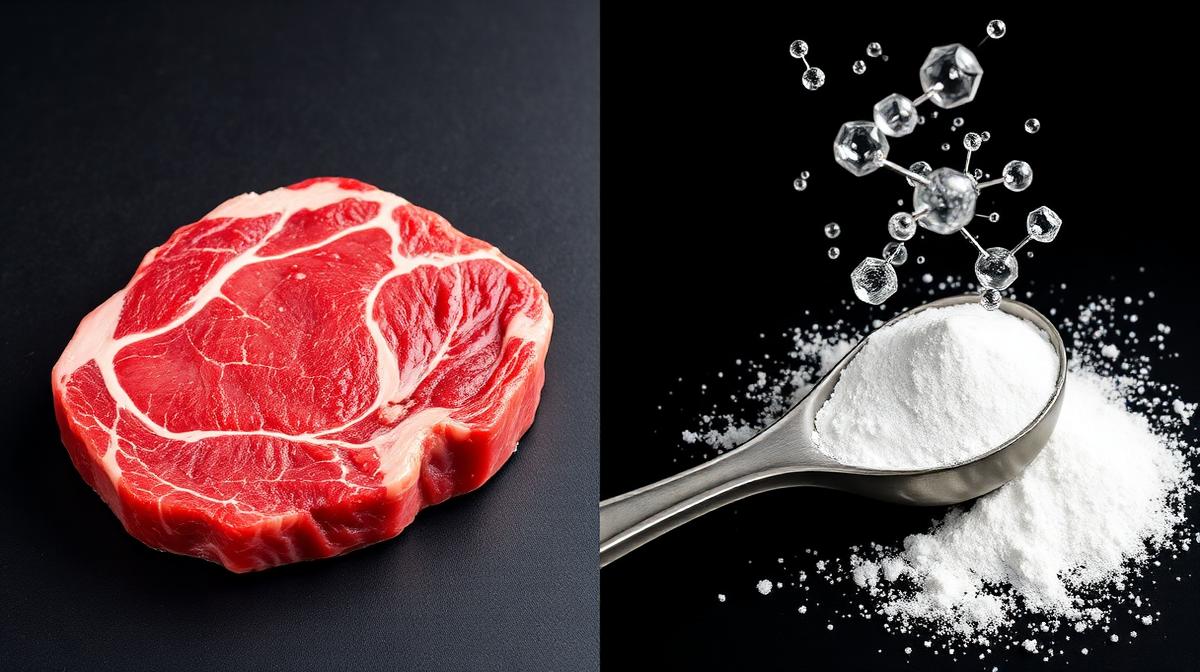 Говеждо срещу Креатин: Хранителна матрица срещу Клетъчно гориво