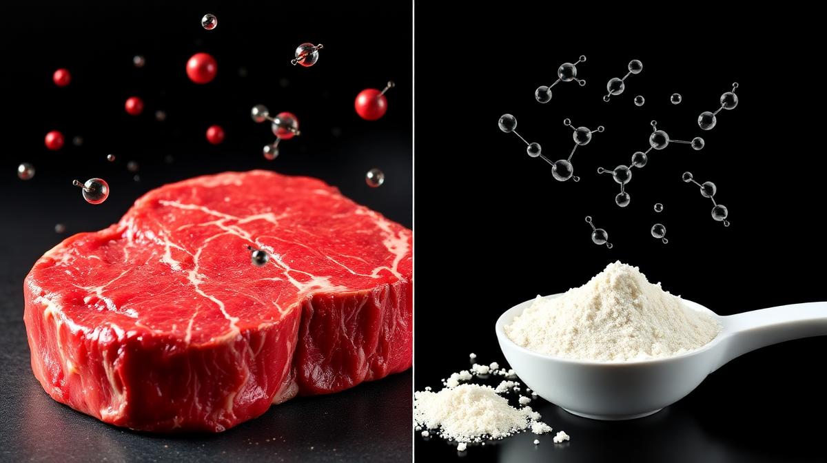 Говеждо срещу EAA: Пълноценна хранителна матрица срещу Клетъчен оптимизатор