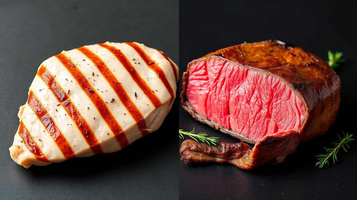 Пилешко срещу Говеждо: Протеинова прецизност срещу Анаболен капацитет