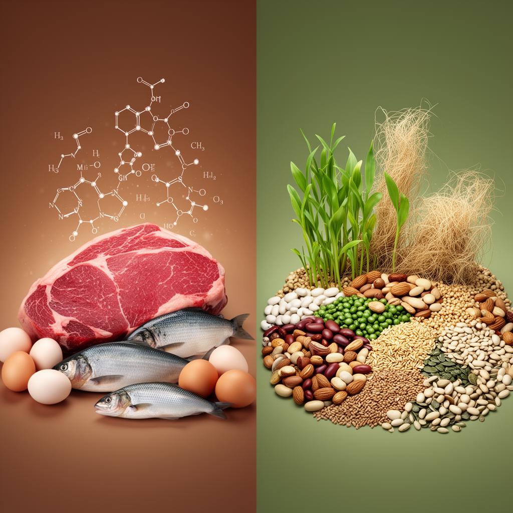 Животински срещу Растителни протеини: Бионаличност и Аминокиселинен софтуер