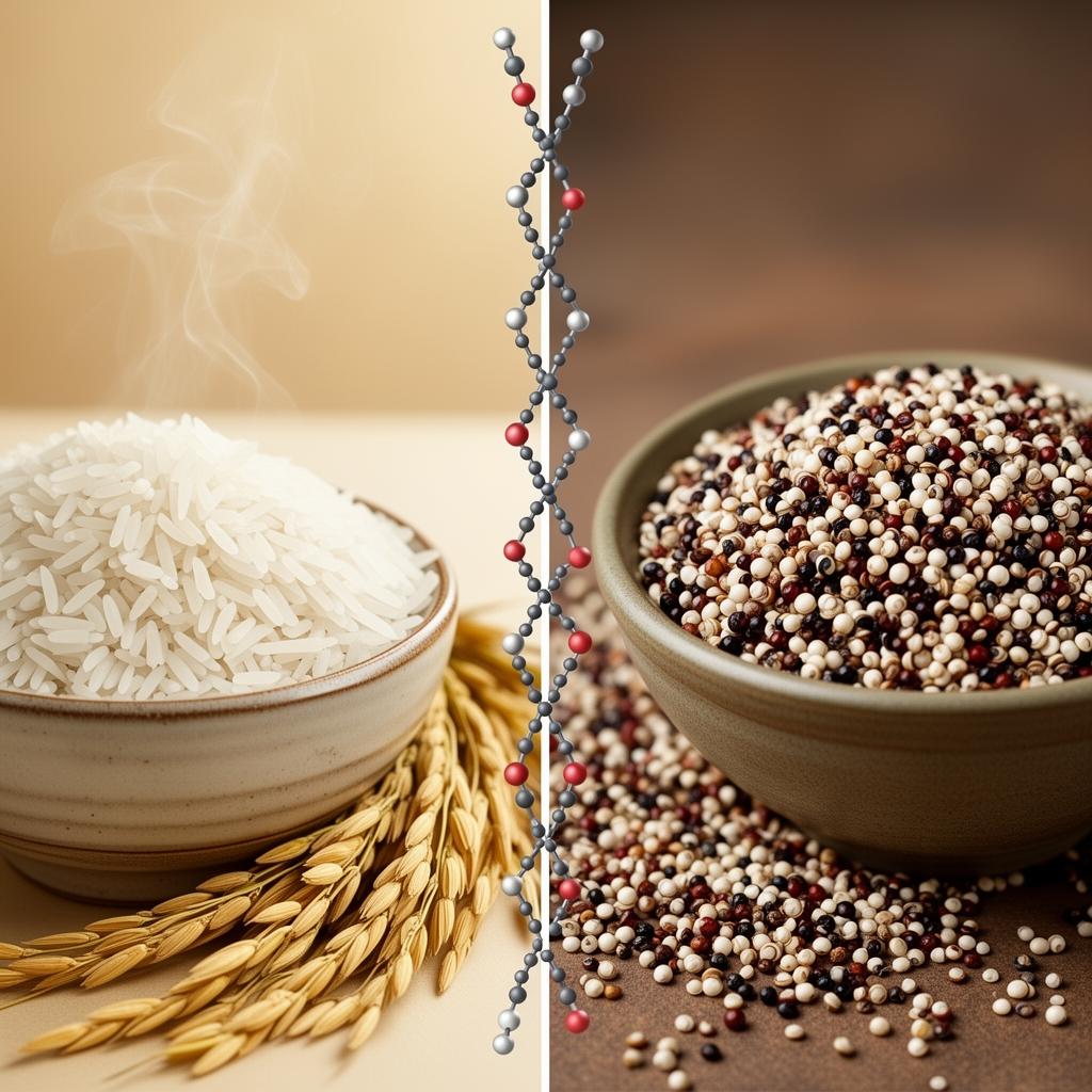 Ориз срещу Киноа: Гликемичен отговор и Пълноценен аминокиселинен профил