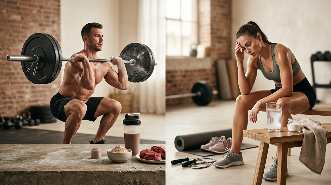 Телешки протеин срещу Глутамин: Скелетна структура срещу Вътрешна защита