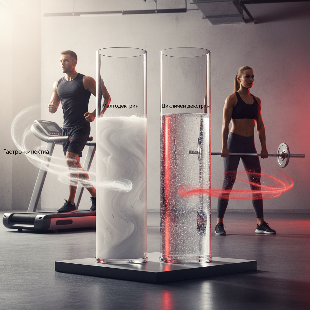 Малтодекстрин срещу Цикличен декстрин: Осмоларитет и Гастро-кинетика