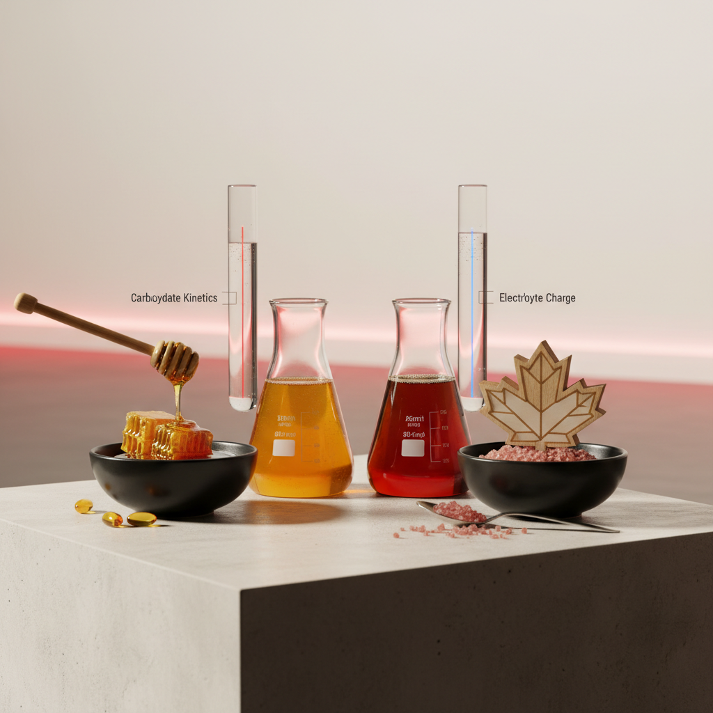Мед срещу Кленов сироп: Въглехидратна кинетика и Електролитен заряд