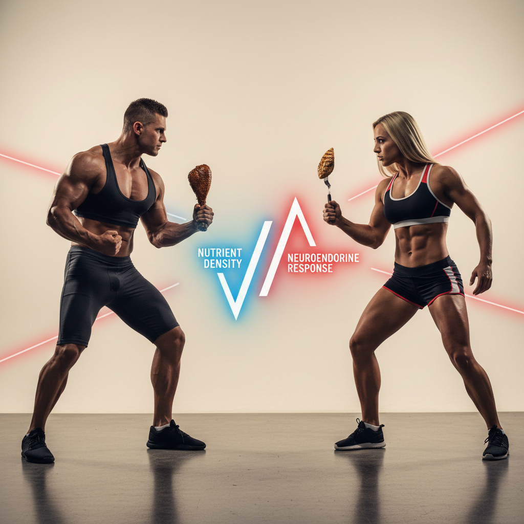 Пуешко срещу Пилешко: Плътност на нутриентите и Невроендокринен отговор