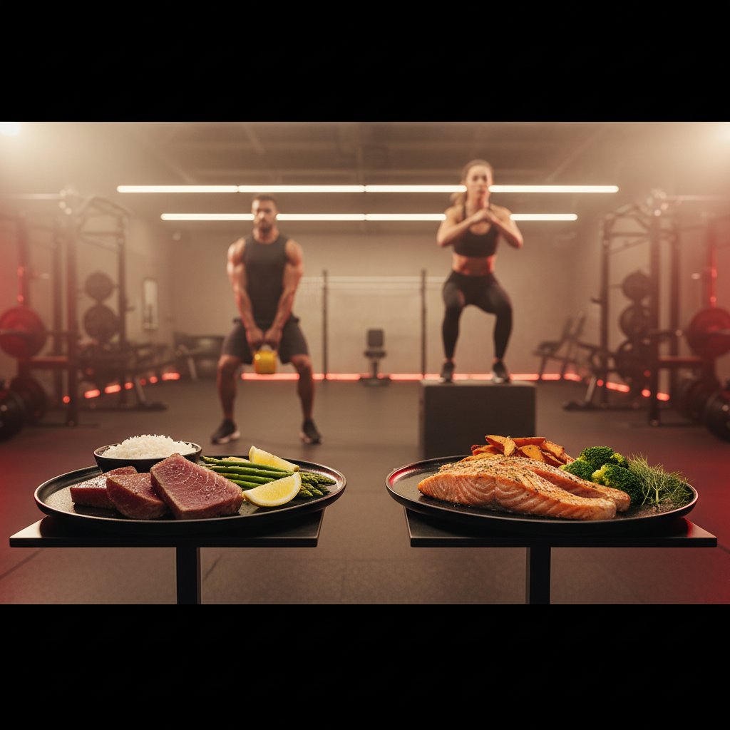 Риба тон срещу Сьомга: Клетъчно възстановяване и Невромускулна ефикасност