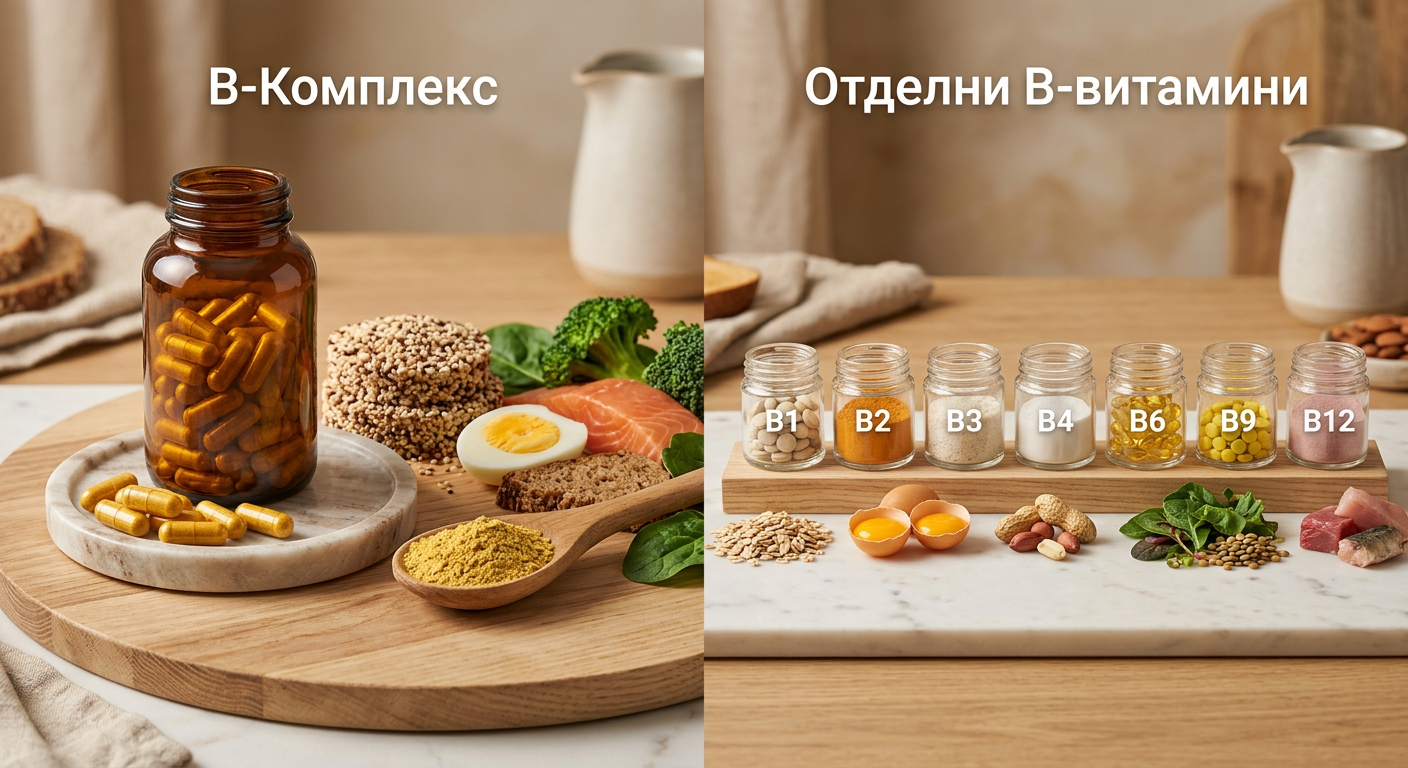 B-Комплекс срещу Отделни B-витамини