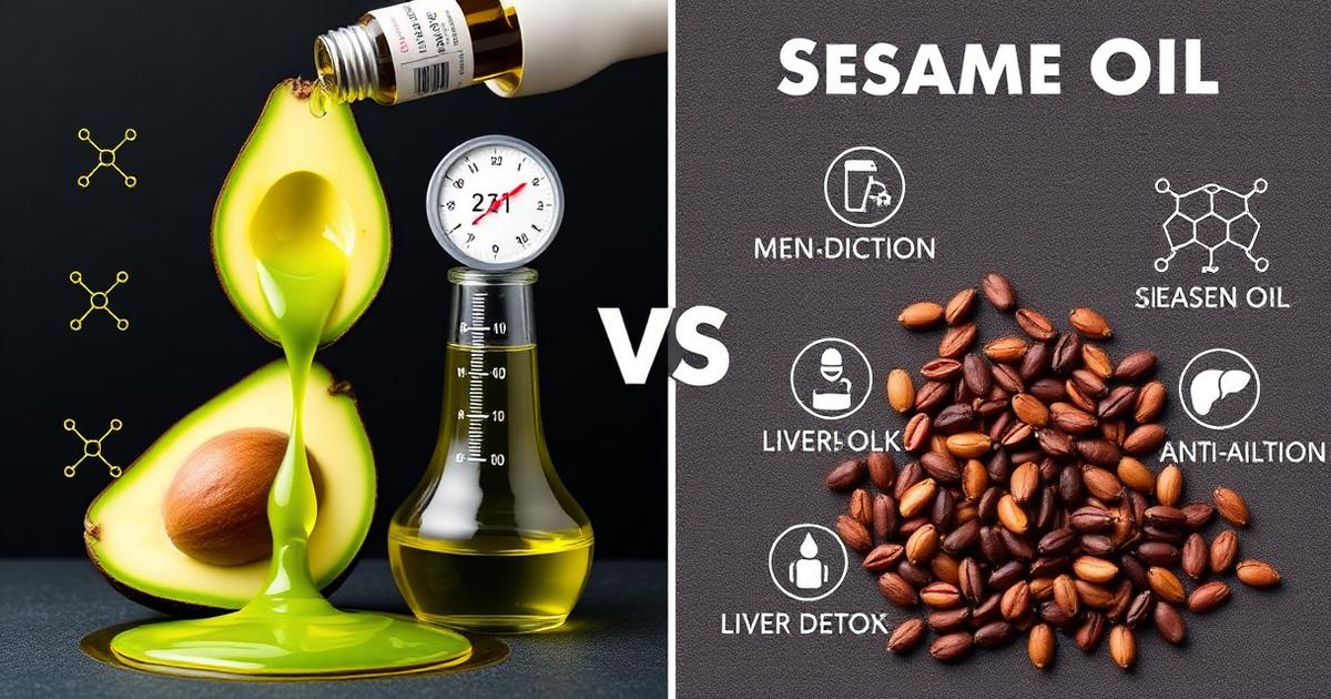 Масло от авокадо срещу Сусамово олио: Липиден профил и Възстановителен капацитет