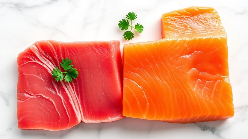 Риба тон срещу Сьомга: Клетъчно възстановяване и Невромускулна ефикасност