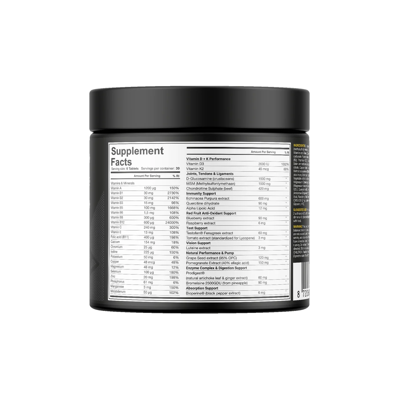Мултивитамини за спортисти Alpha Triad Dedicated Nutrition 180 таблетки