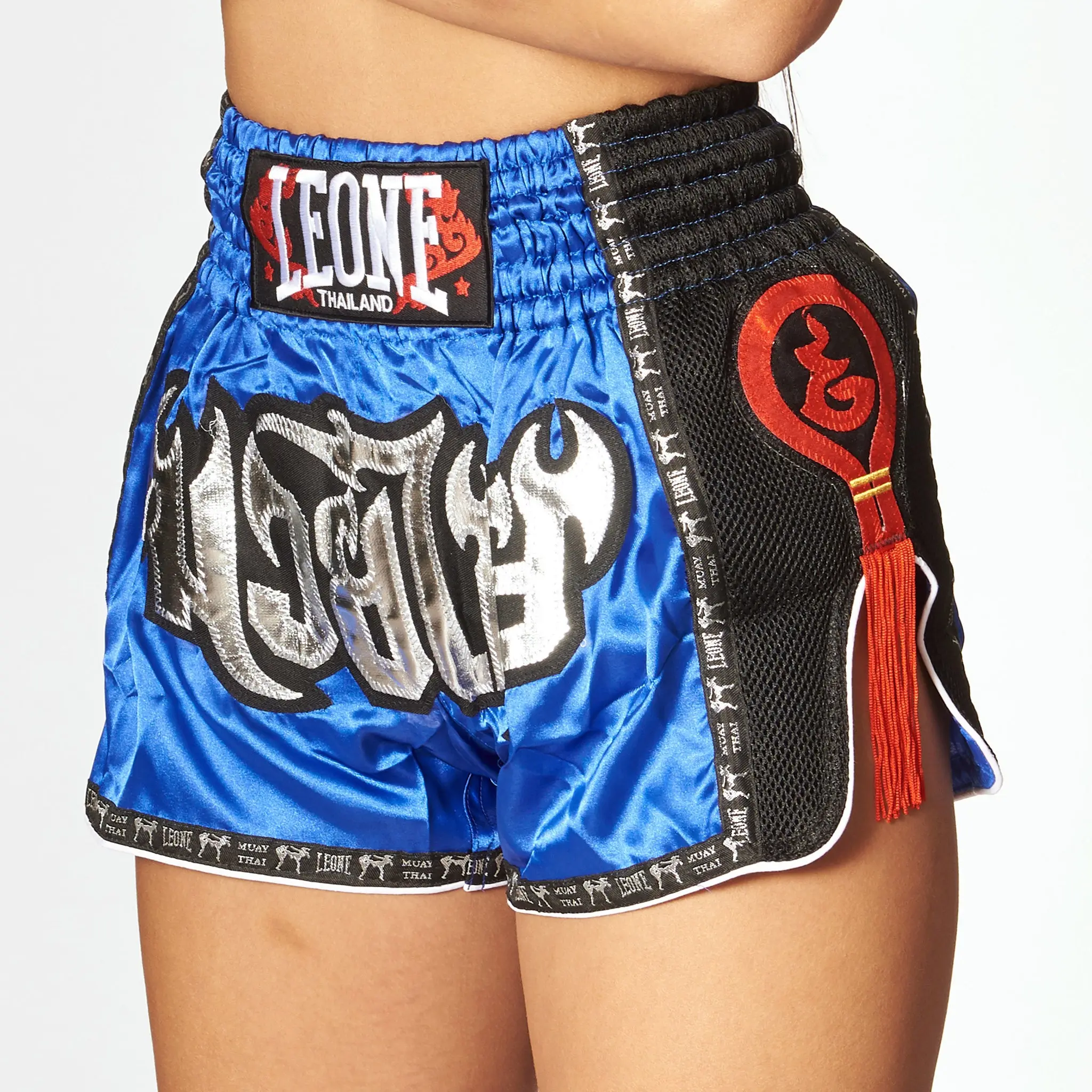 Leone - BANGKOK Thai Shorts - Blue - Muay Thai Shorts - AB754