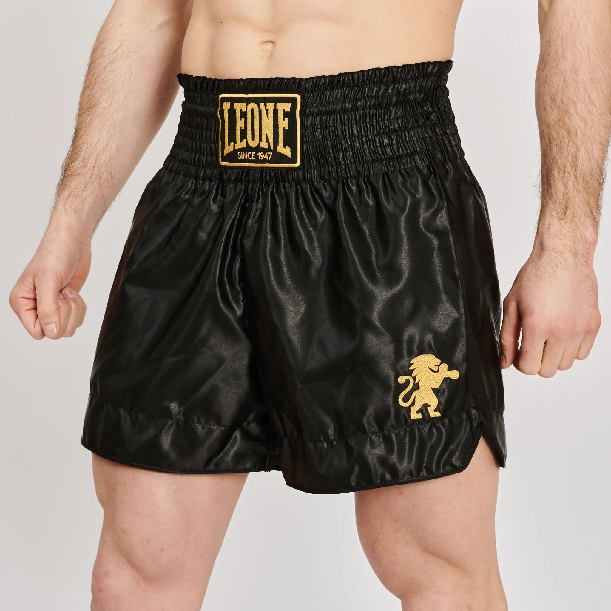 Leone - BASIC 2 KICK SHORTS - Black - Muay Thai Şortu - AB970