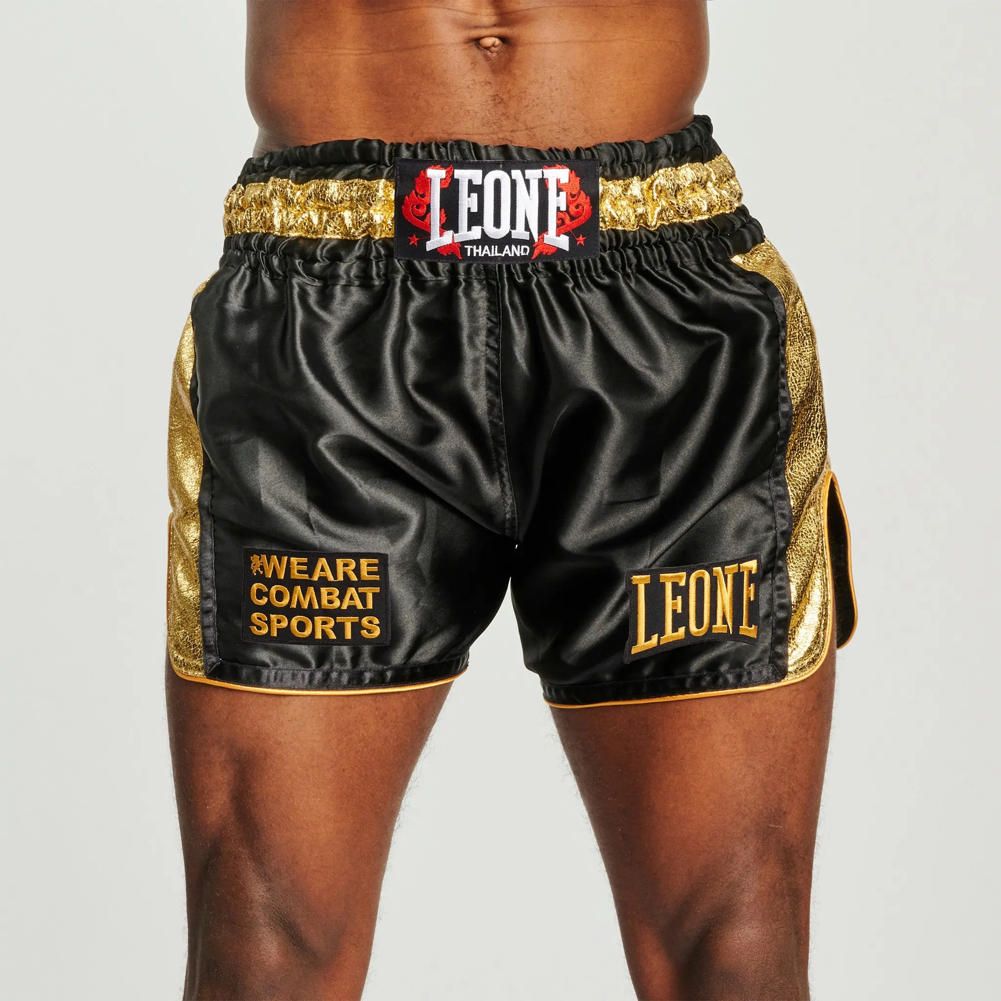 Leone - KHAO LAK THAI SHORTS - Black - Muay Thai Şort - AB876