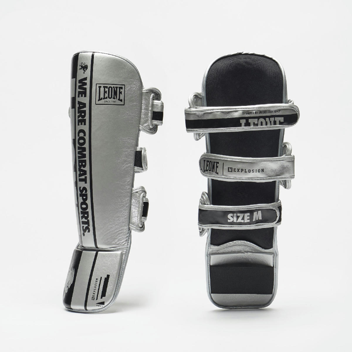 Leone 1947 Nexplosion Shin Guards - Silver