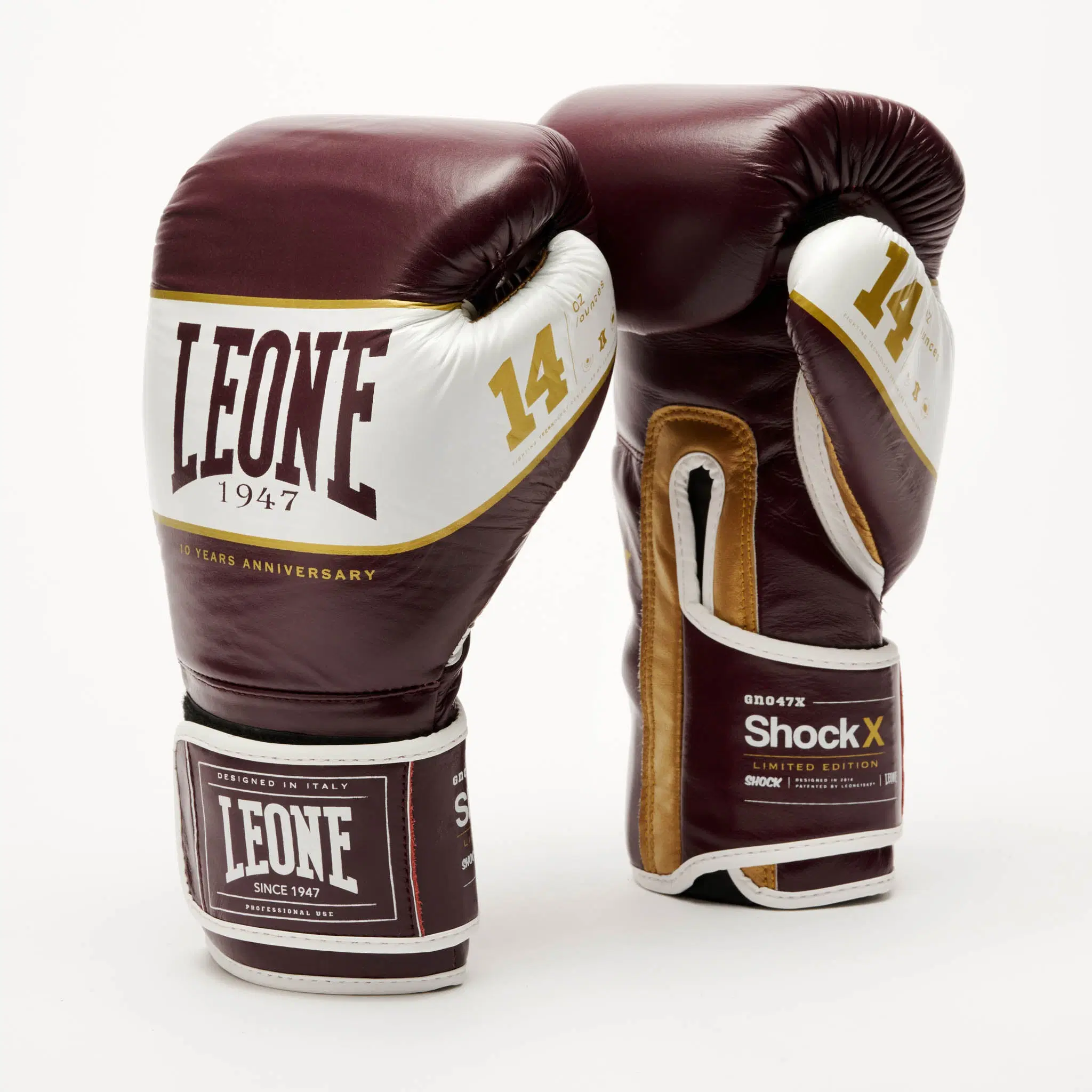 Leone 1947 - SHOCK X BOXING GLOVES GN047X /  Bordeoux