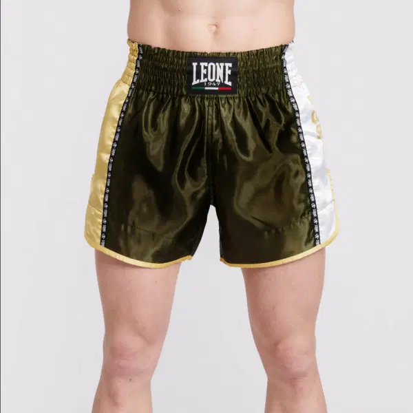 Leone - TRAINING THAI SHORTS - Green - Muay Thai Shorts - AB760