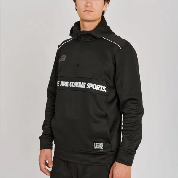 Leone 1947 OUTLINE hooded sweatshirt - Black - AB316