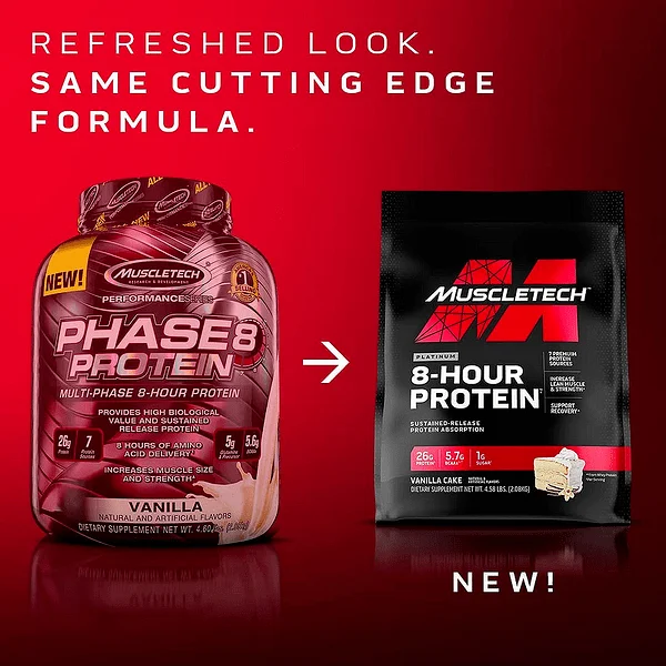 8 Hour Protein | Phase 8 MuscleTech 2080 грама