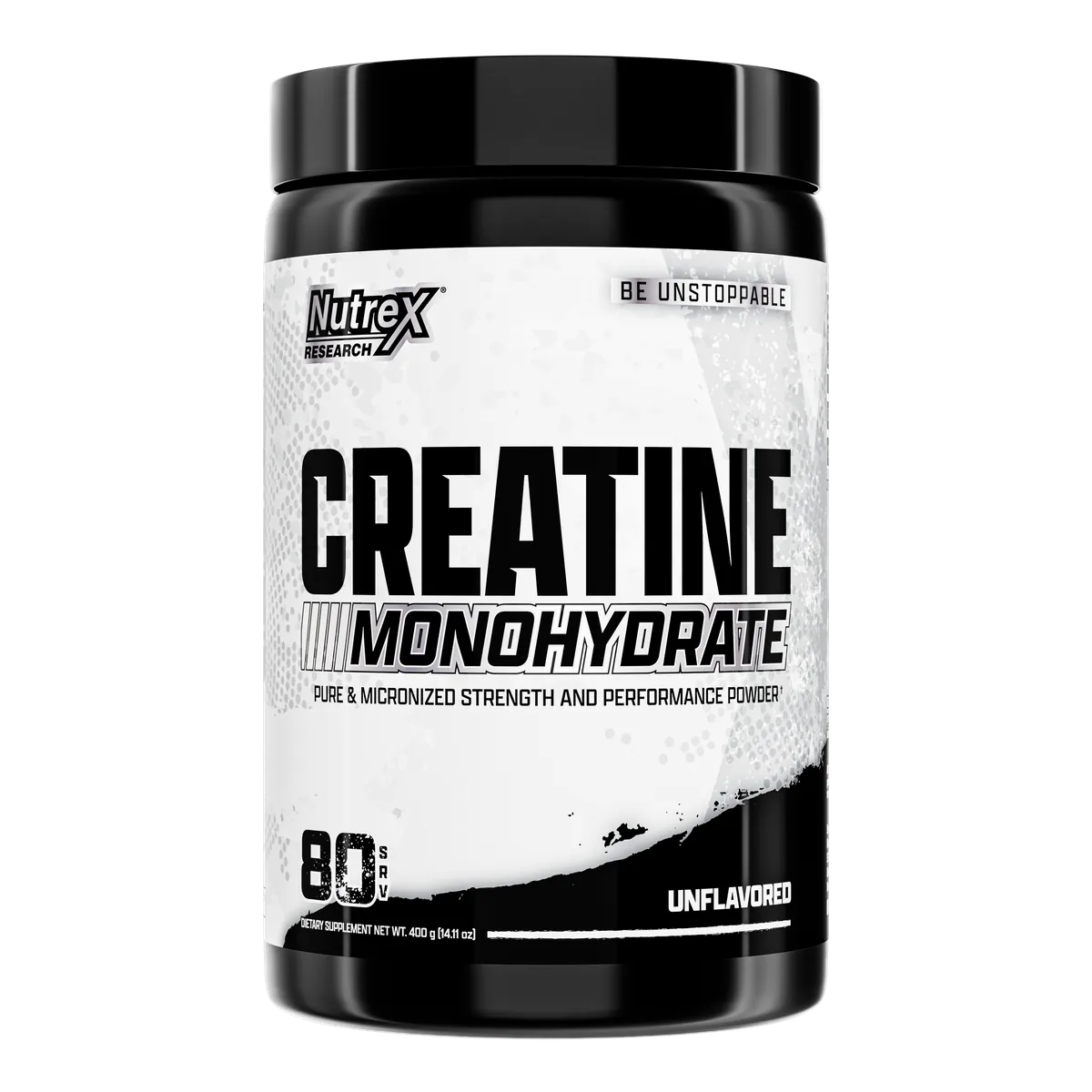 Nutrex Creatine Monohydrate преден изглед на опаковката 400g