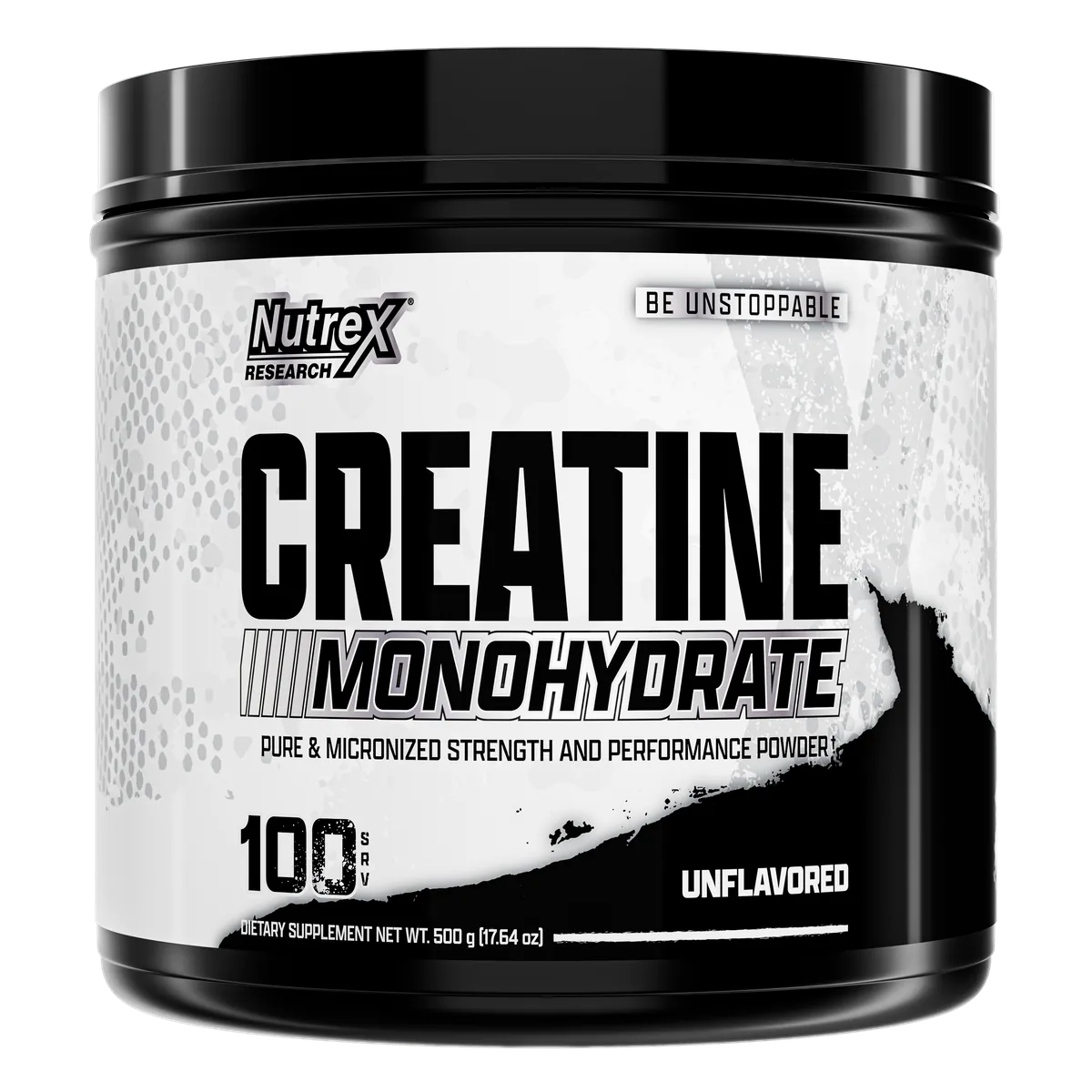 Nutrex Creatine Monohydrate преден изглед на опаковката 500g