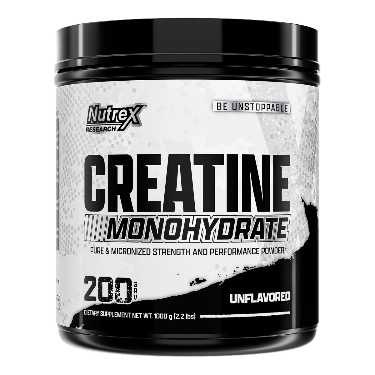 Nutrex Creatine Monohydrate преден изглед на опаковката 1000g