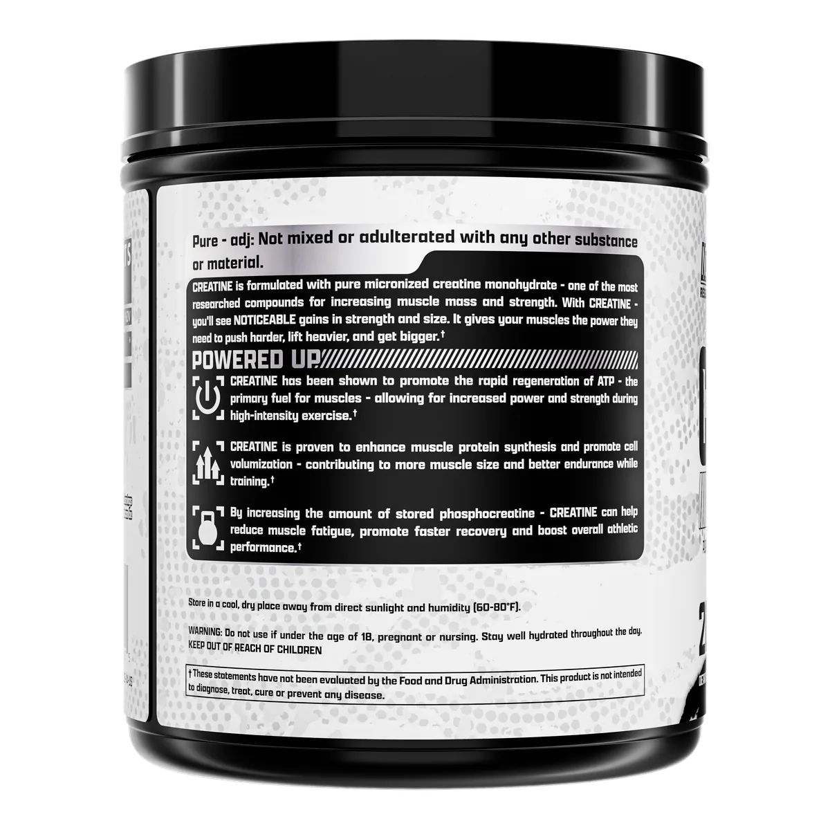 Nutrex Creatine Monohydrate хранителна таблица 1000g