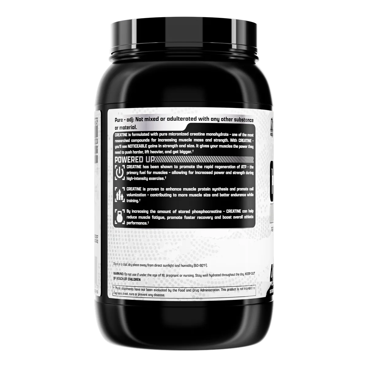 Nutrex Creatine Monohydrate заден изглед