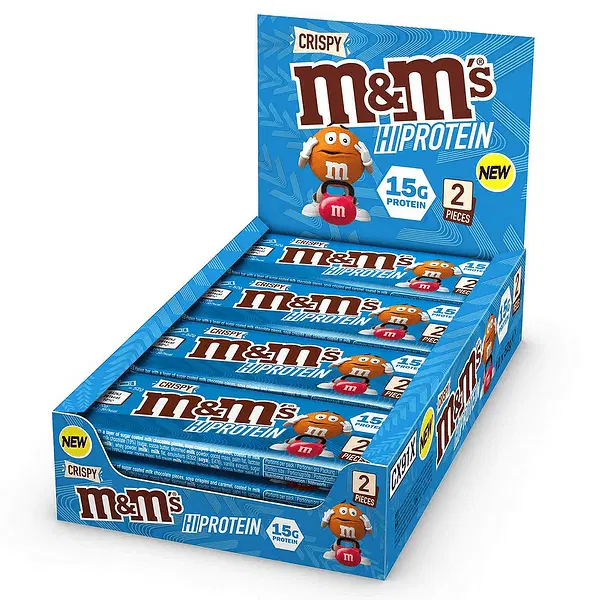 M&M Crispy HI Protein Bar 12 x 52 грама