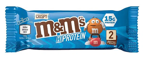 M&M Crispy HI Protein Bar 52 грама