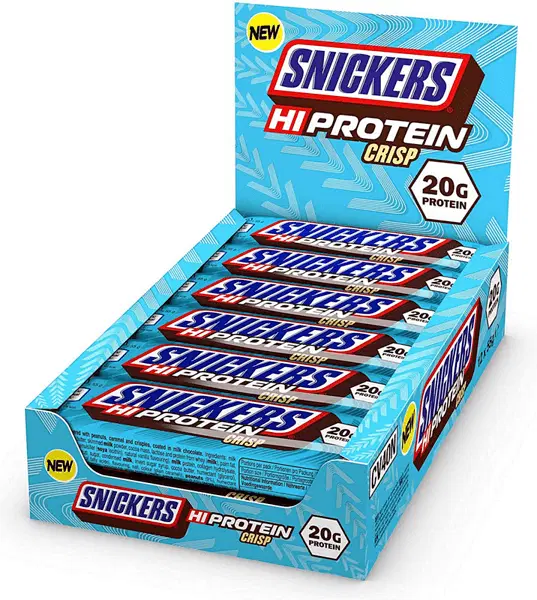 SNICKERS HI Protein Bars Crisp 12 x 55 грама