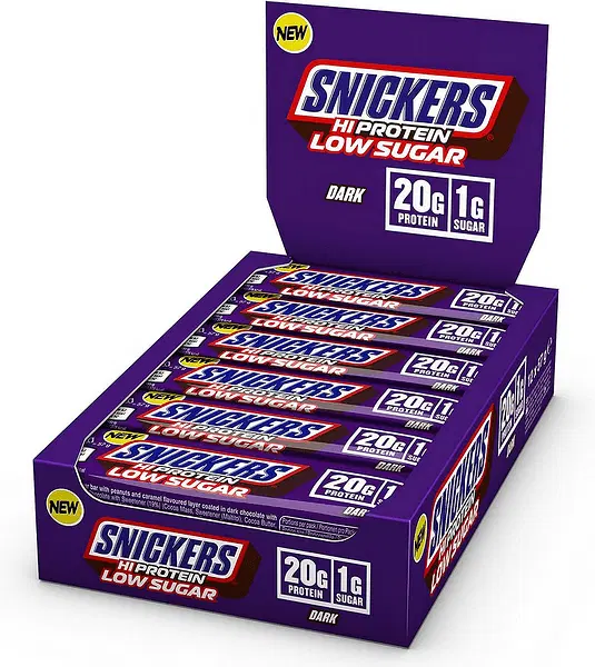 SNICKERS Hi Protein Dark Low Sugar Bars 12 x 57 грама