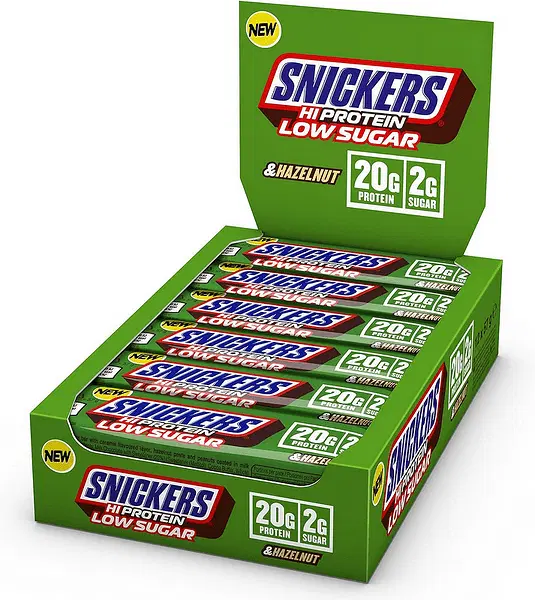 SNICKERS Hi Protein Hazelnut Low Sugar Bars 12 x 57 грама
