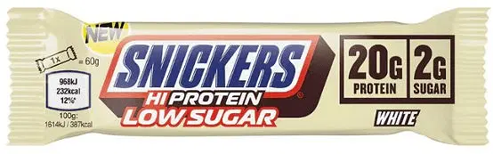 SNICKERS Hi Protein White Chocolate Low Sugar Bar 57 грама