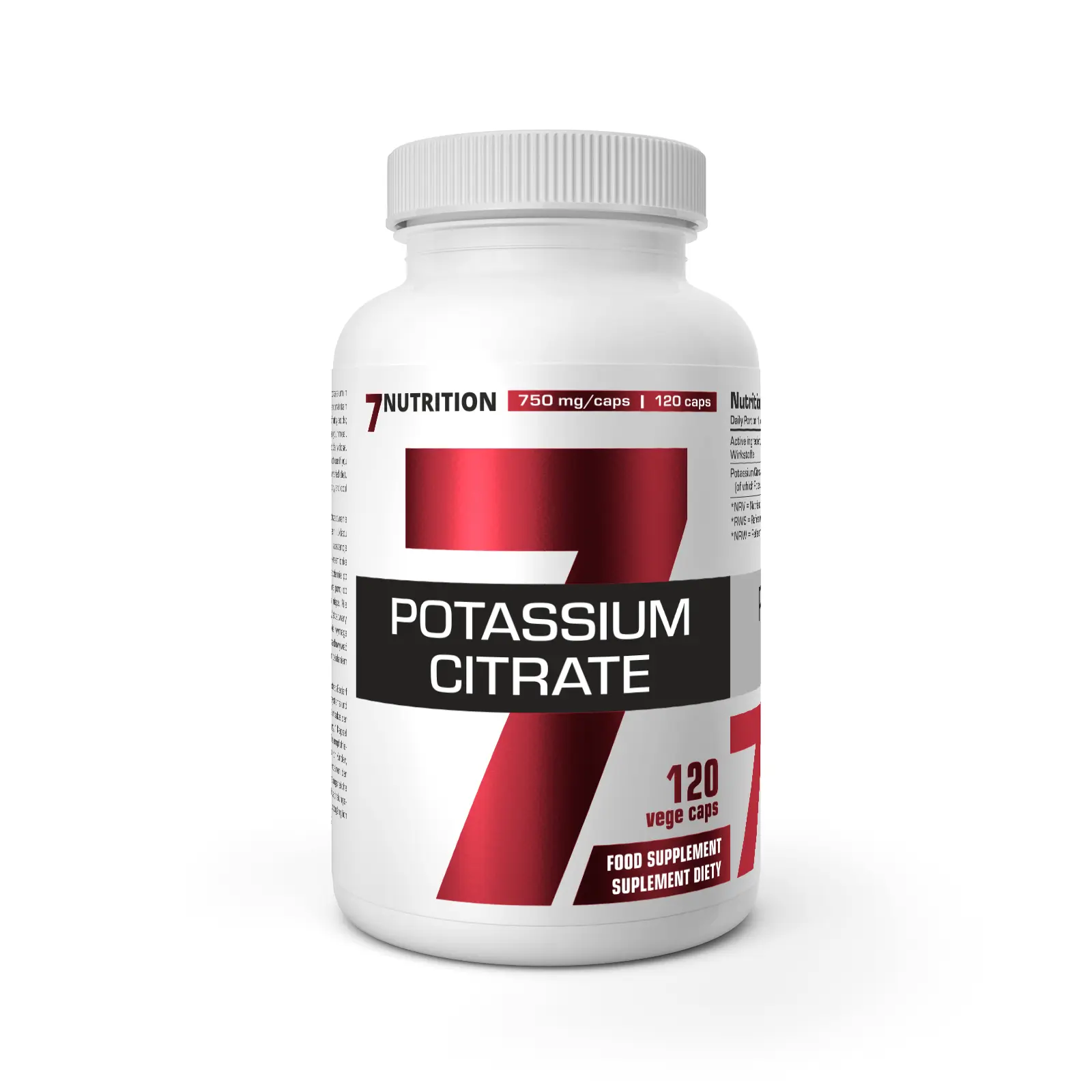 7Nutrition - Potassium Citrate 120 vege caps