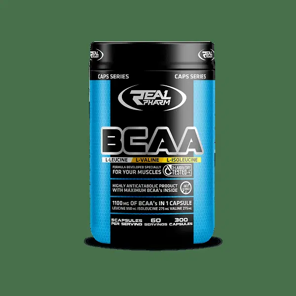 BCAA 1100mg Real Pharm 300 Kapseln