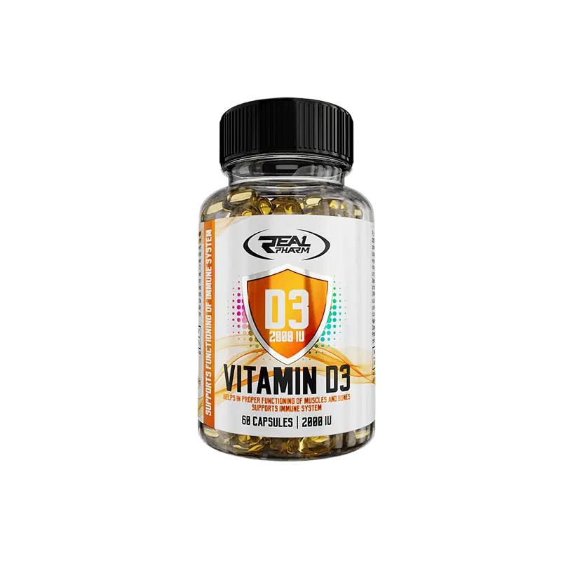 Βιταμίνη D3 2000 Real Pharm 60 κάψουλες