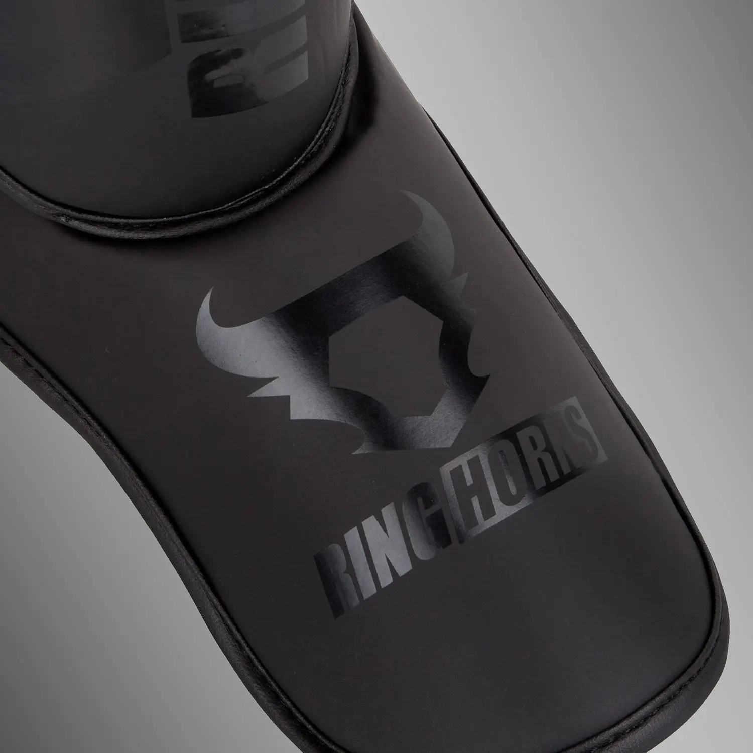 Ringhorns Charger by Venum Shin Guards and Foot Protectors - Black/Black