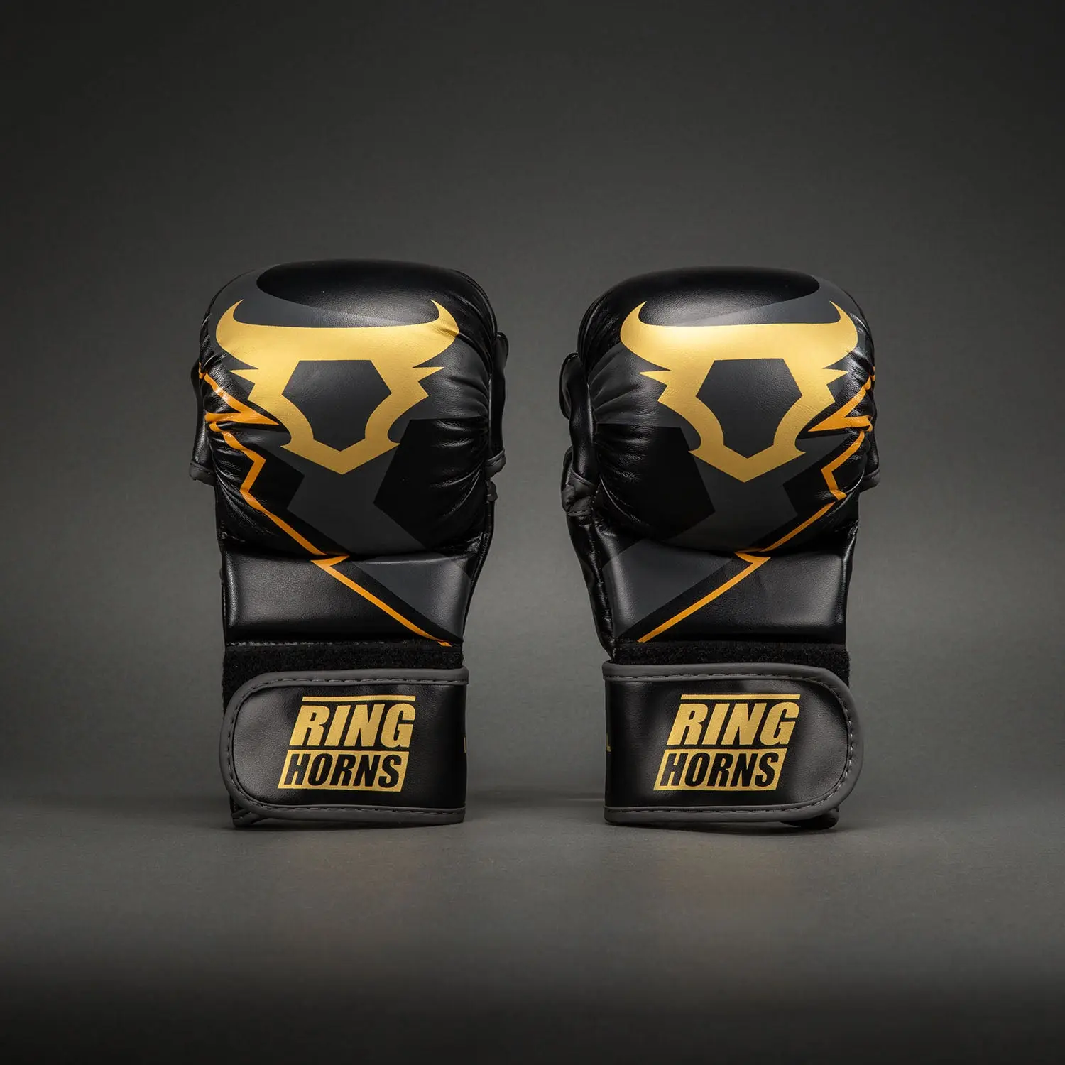 Ringhorns Charger by Venum MMA Sparring Gloves - Black/Gold