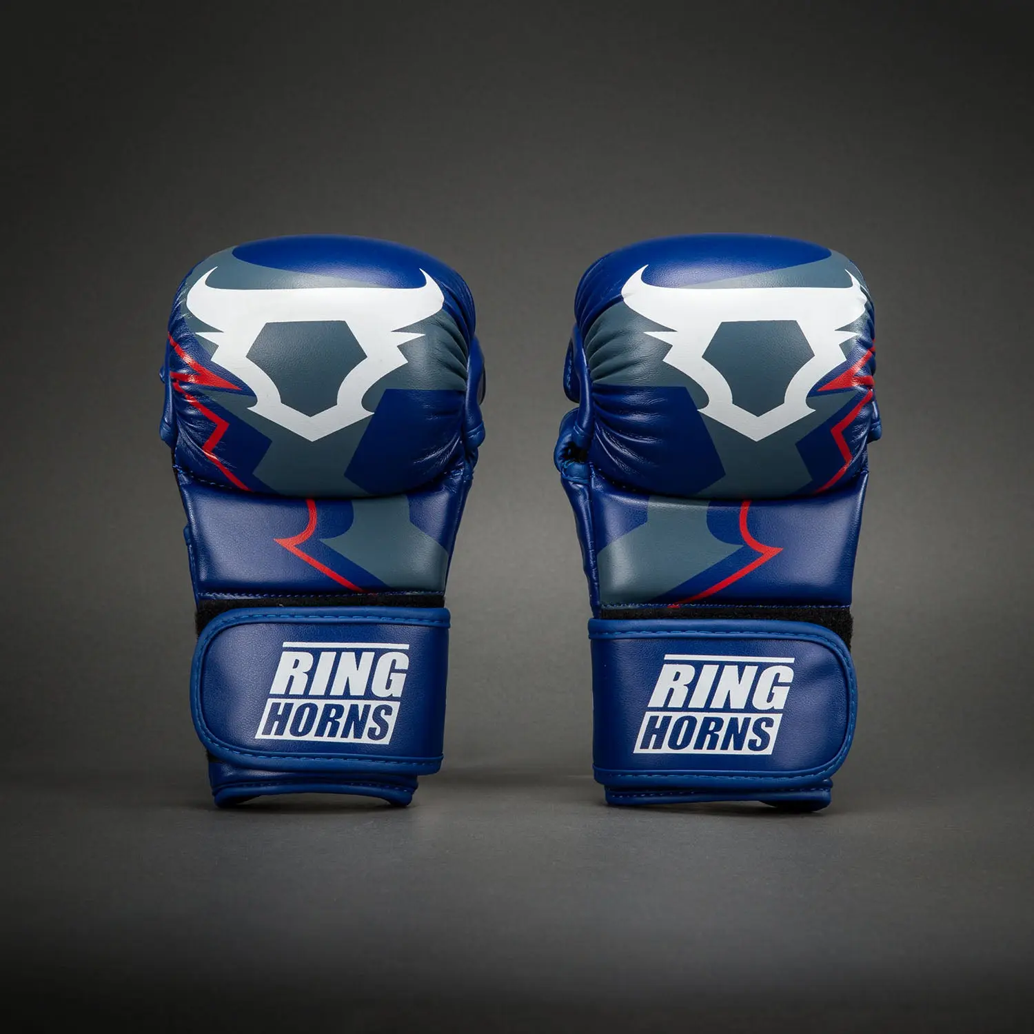 Ringhorns Charger by Venum MMA Sparring Gloves - Navy Blue/Red