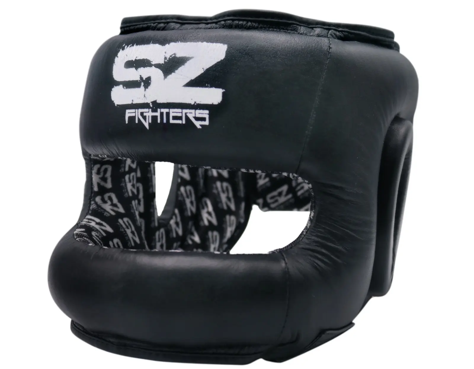 SZ Fighters – Каска с метален протектор на брадата – Black