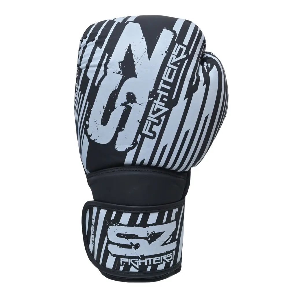 SZ Fighters – Боксови ръкавици естествена кожа – Plasma 2.0 Black – White