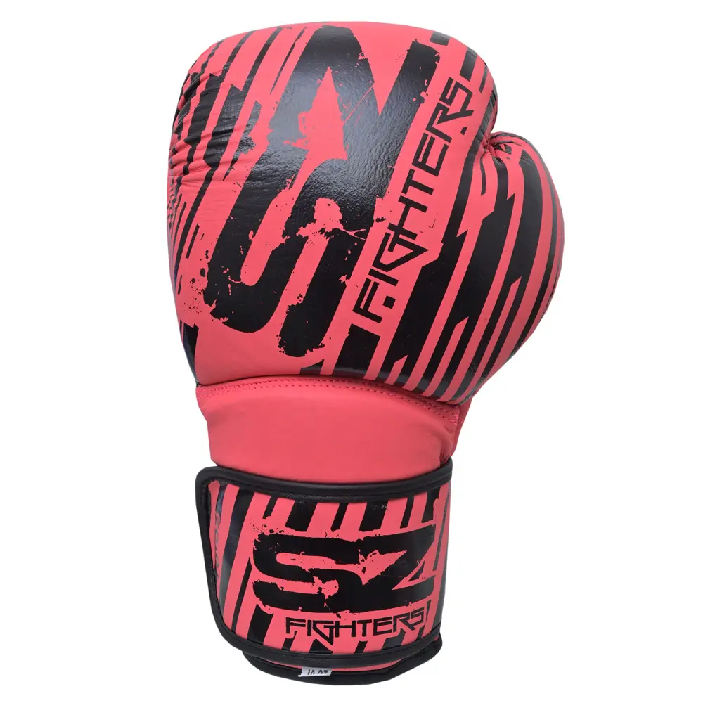 SZ Fighters – Боксови ръкавици естествена кожа Plasma 2.0  Pink – Black