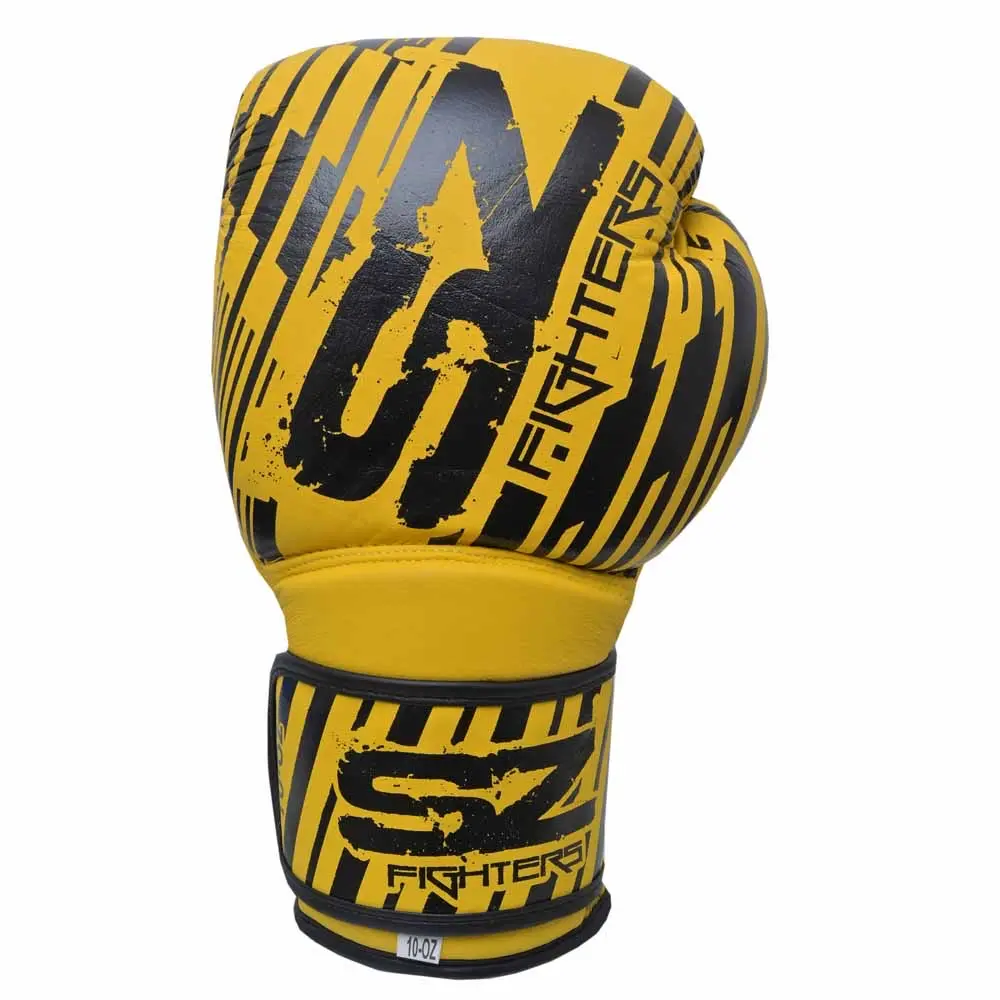 SZ Fighters – Боксови ръкавици естествена кожа – Plasma 2.0 Yellow-Black