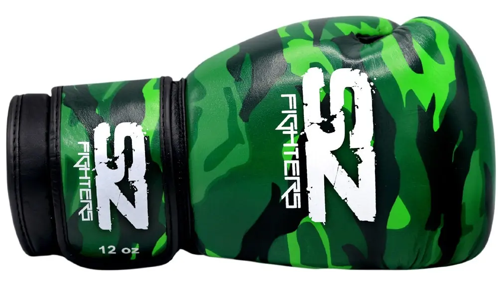 SZ Fighters – Bokserske rukavice prava koža – Camo – Green