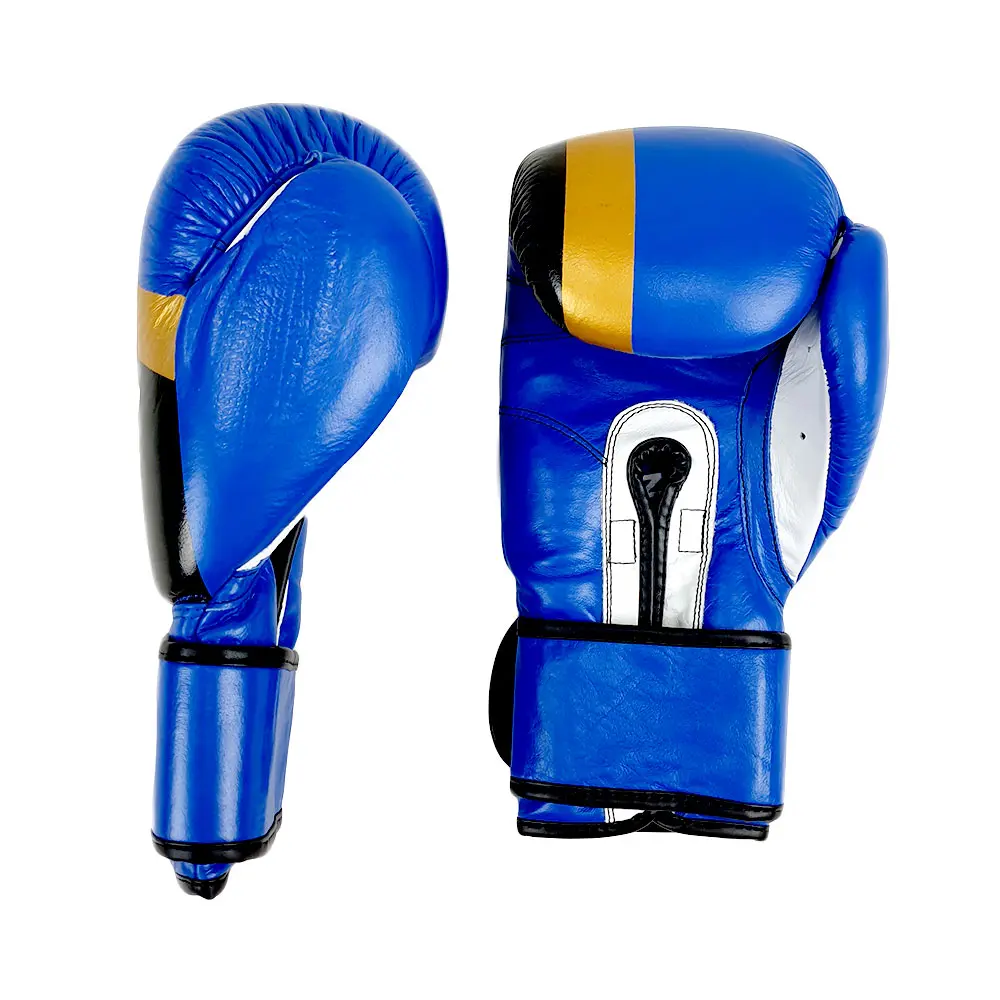 SZ Fighters – Боксови ръкавици естествена кожа – Warrior Blue