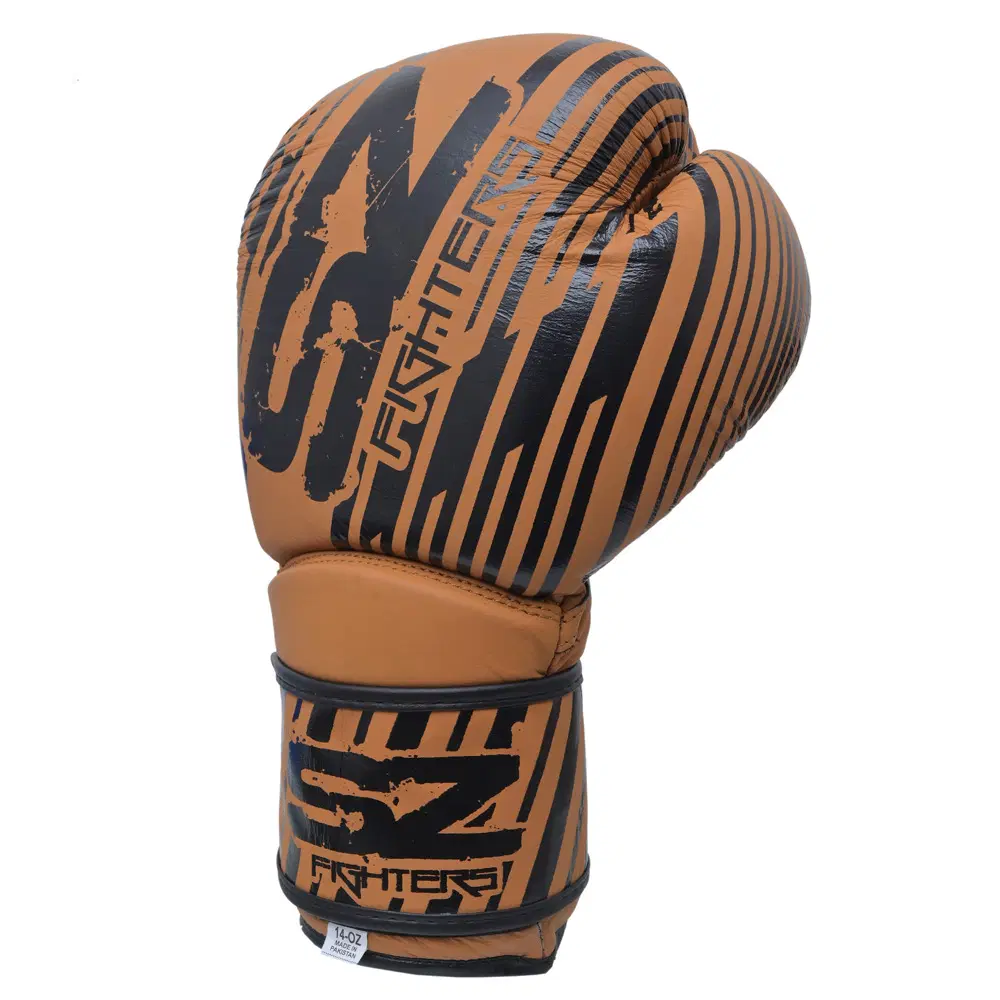 SZ Fighters – Боксови ръкавици естествена кожа – Plasma 2.0 Mustard-Black
