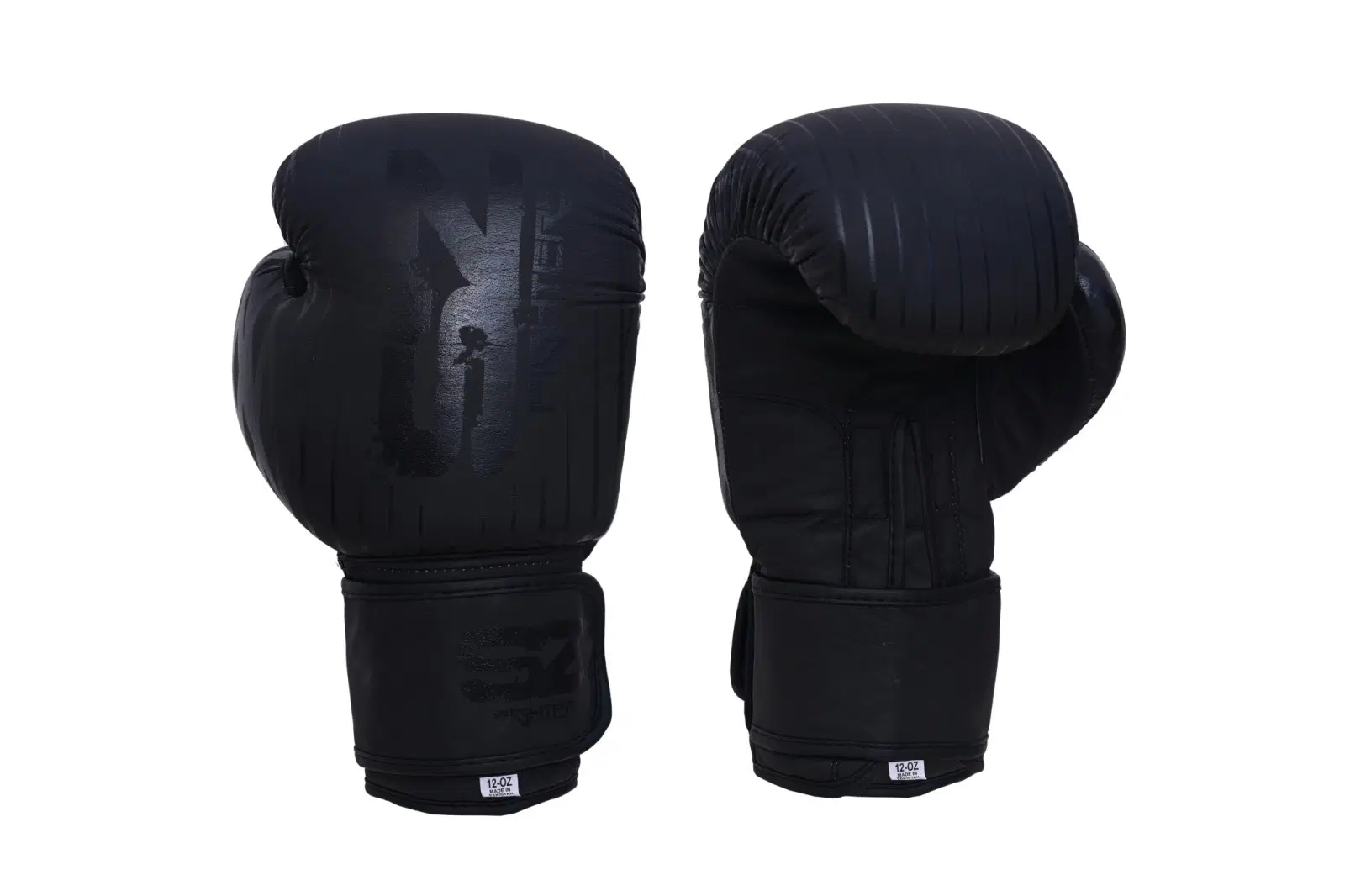 SZ Fighters – Боксови ръкавици естествена кожа – Plasma – Black/Black