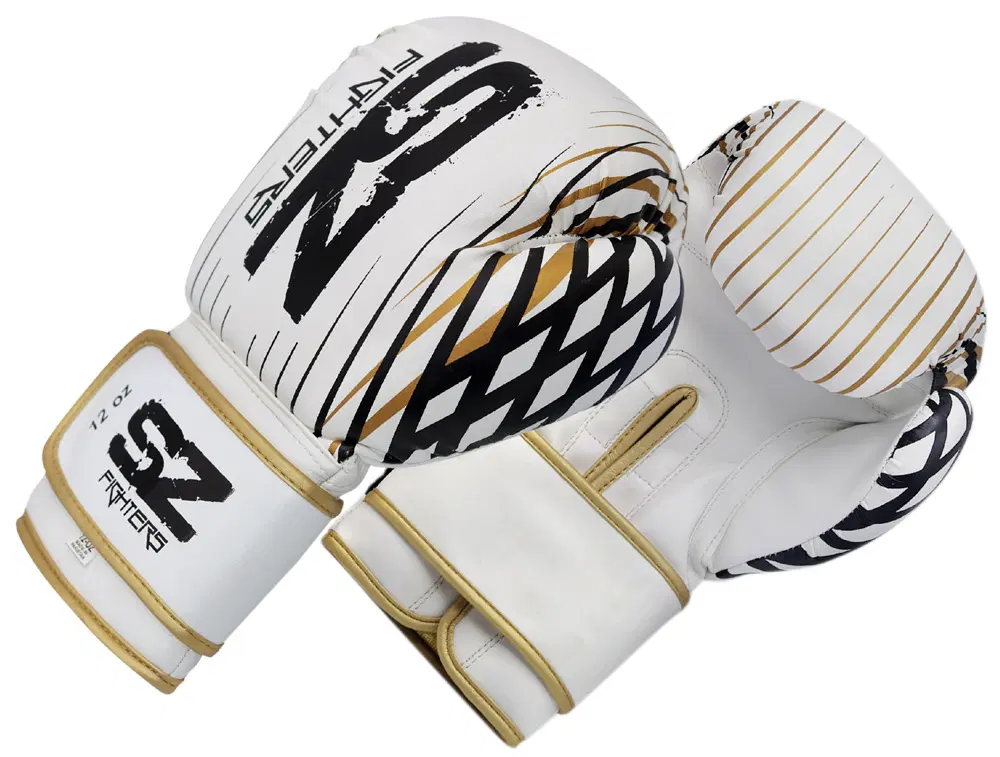 SZ Fighters – Боксови ръкавици естествена кожа – Plasma – Gold