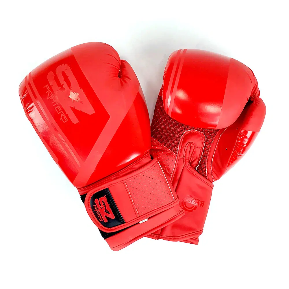 SZ Fighters – Боксови ръкавици изкуствена кожа – Indigo Red Matt