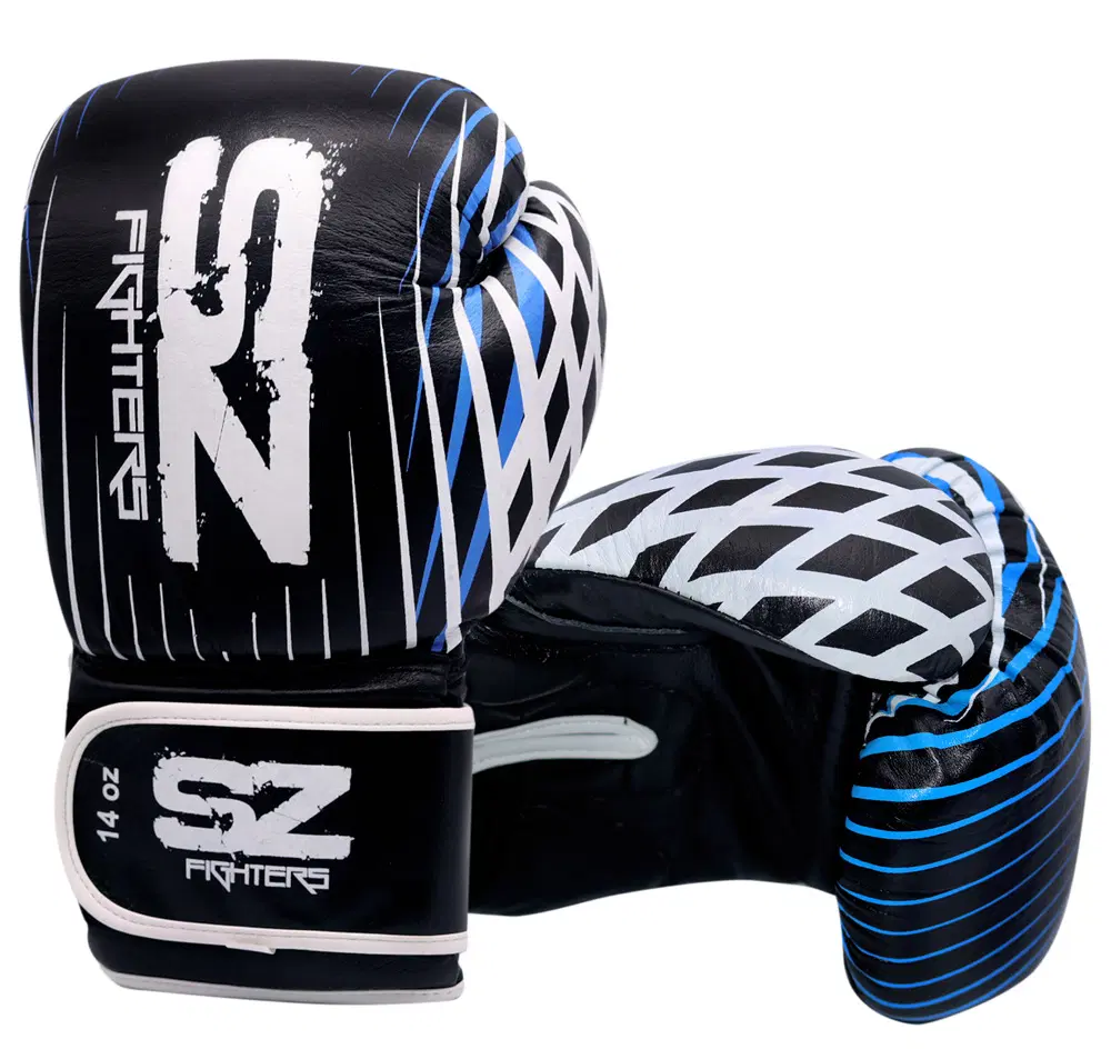 SZ Fighters – Боксови ръкавици изкуствена кожа – Plasma – Blue